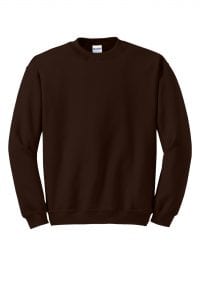Gildan Crewneck Dark Chocolate Brown