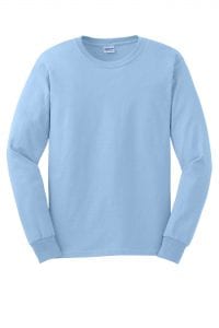 Gildan Long Sleeve Light Blue