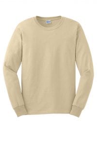 Gildan Long Sleeve Sand Beige